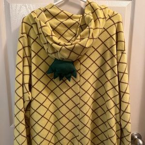 Pineapple Onesie Costume Adult Size Large/XL EUC